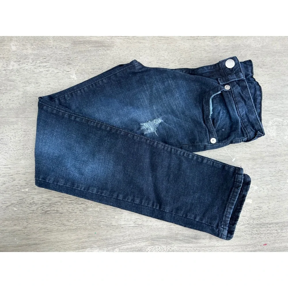 True Religion Boys Relaxed Slim Distressed Dark Wash Denim Jeans Size 16